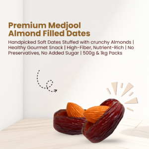 Premium Medjool Almond Dates 500GM