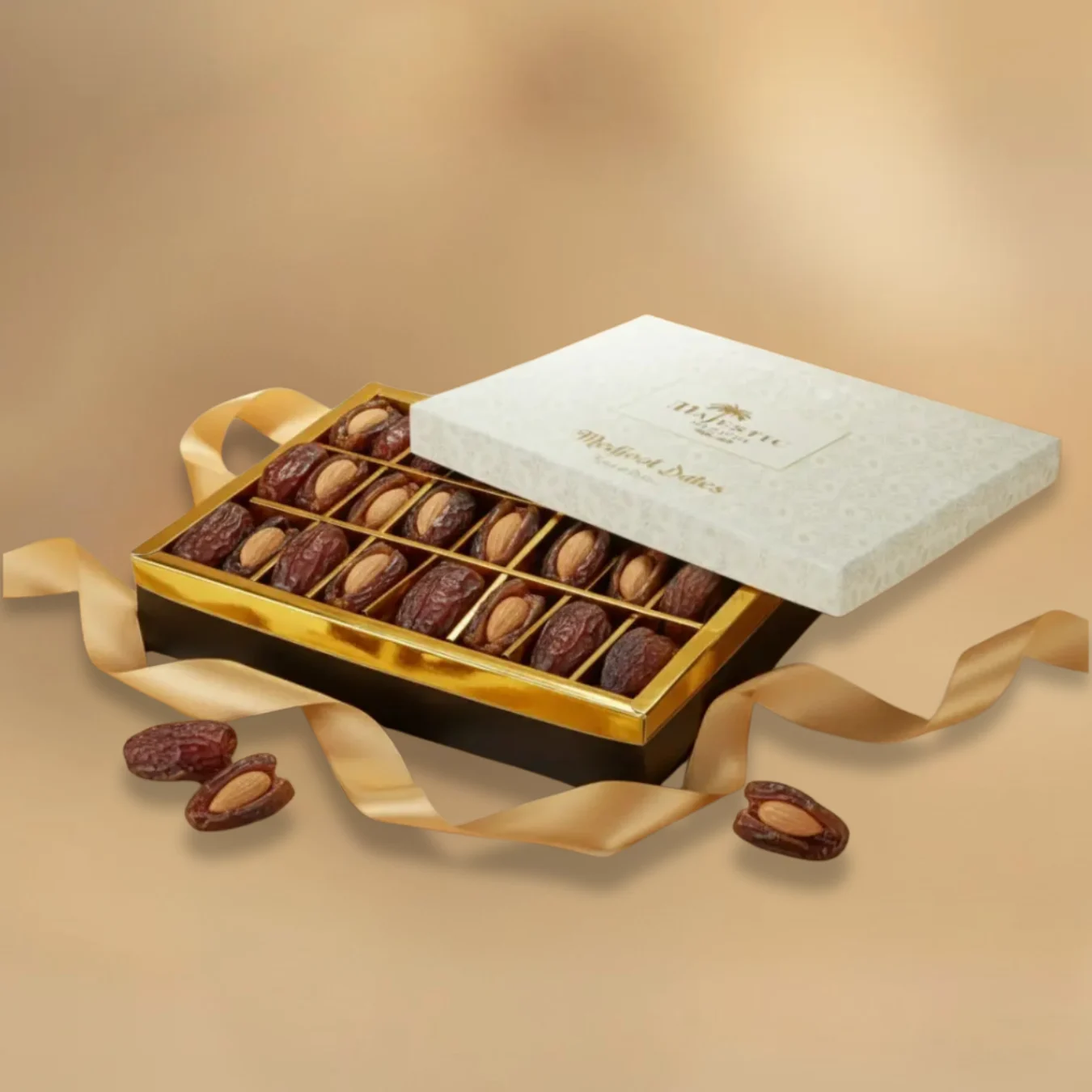 Premium Almond Medjool Dates Available – 1kg, 500g