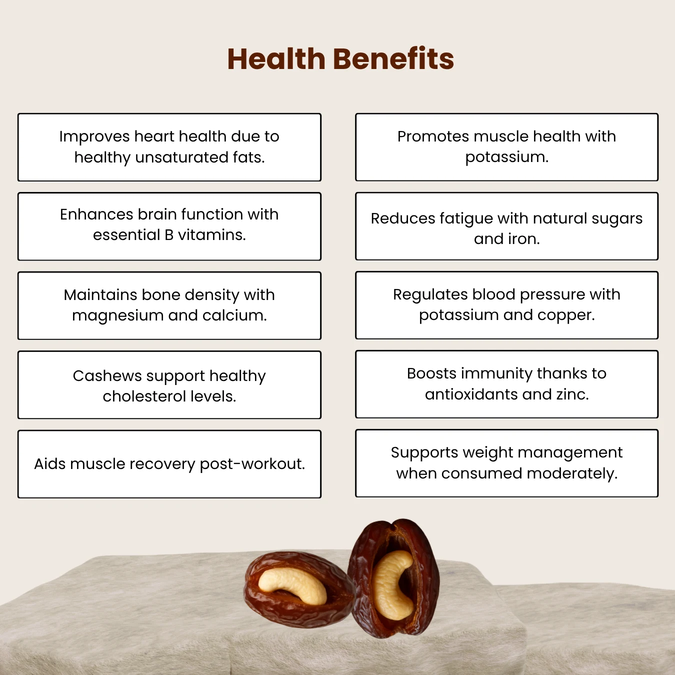 Premium Cashew Medjool Dates Available – 1kg & 500g - Image 4